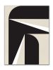 Abstract Black and White Graphic No. 1 Triptych | Oil And Acrylic Painting in Paintings by Nicolette Atelier. Item composed of canvas and synthetic