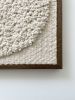 Woven wall art frame (Moss 001) | Tapestry in Wall Hangings by Elle Collins. Item made of oak wood with cotton works with mid century modern & contemporary style