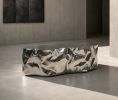 Faceted Steel Sculptural Bench — Diamante, Nitush Aroosh | Benches & Ottomans by Nitush Aroosh. Item composed of steel in contemporary or eclectic & maximalism style