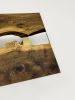 Custom Clear Epoxy Resin Dining Table - Resin River Table | Tables by TigerWoodAtelier. Item composed of walnut compatible with minimalism and contemporary style