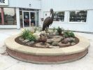 Bronze Blue Heron and 2 Ducks | Public Sculptures by Christian Toth Art. Item made of bronze