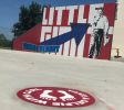 Little Giant | Street Murals by Bryan Alexis | Carl Albert State College in Poteau. Item made of concrete