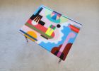 Modern Resin Side Table – Abstract Colorful Wood End Table | Coffee Table in Tables by Epoxy Coffee Table Shop. Item made of wood