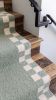 Handwoven Woolen Green Runner Rug | Rugs by Evergreen Carpets. Item made of wool works with boho & minimalism style