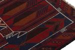 Rug & Kilim's Baluch Afghan rug in Red, Blue, Brown Tribal | Area Rug in Rugs by Rug and Kilim