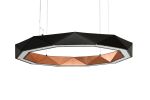 Sun Chandelier RING LED light 100 Copper Black | Chandeliers by ADAMLAMP. Item made of steel compatible with minimalism and contemporary style