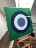 Resin Bullseye | Mixed Media in Paintings by Merrill Moore Design. Item made of wood compatible with contemporary and modern style