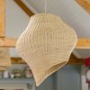 Shell Rattan Pendant Shade | Pendants by Hastshilp. Item compatible with boho and minimalism style