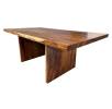 21st Century Minimalist Inspired Parota Slab Dining Table | Tables by Walker Design Studios. Item made of wood compatible with contemporary and modern style