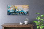 After the Wildfire Acrylic Abstract | Oil And Acrylic Painting in Paintings by Strokes by Red - Red (Linda Harrison). Item made of canvas