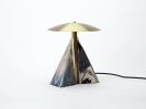 Fulcrum Table Lamp | Lamps by Bianco Light + Space. Item made of brass with glass works with modern style