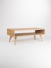 Mid century modern coffee table, box sofa table | Tables by Mo Woodwork | Stalowa Wola in Stalowa Wola. Item composed of oak wood compatible with minimalism and mid century modern style