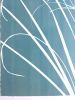Silver Iris: 33 x 22 in. original gray cyanotype | Photography by Christine So. Item made of paper compatible with boho and japandi style