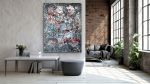 Summer Etude | 36x47 | Large Abstract Wall Art | Oil And Acrylic Painting in Paintings by Jacob von Sternberg Large Abstracts. Item composed of canvas and synthetic