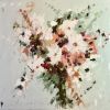 Abstract floral painting | Oil And Acrylic Painting in Paintings by Ronda Waiksnis. Item composed of canvas