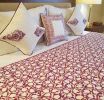 Bold Floral Garden Quilt | Linens & Bedding by Jaipur Bloc House. Item made of cotton