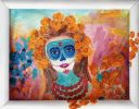 Luz en el camposanto (2024) | Oil And Acrylic Painting in Paintings by Elena Parau. Item made of paper compatible with boho and country & farmhouse style