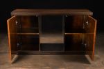 Bertolucci Exotic Wood and Oil Rubbed Bronze Sideboard. | Cabinet in Storage by Costantini Design. Item made of wood with bronze works with contemporary style