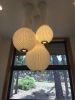 Hanging Knitted Lamp Shade - Dropped | Pendants by Ariel Zuckerman Studio