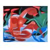Lady in the Water | Paintings by Paula Gasparini-Santos. Item made of canvas works with boho & mid century modern style