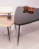 Handcraft Side Table Organic Shape Brass Contour 5 Color | Bedside Table in Tables by Jover + Valls. Item composed of wood & brass compatible with art deco style