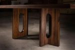 Mr. O Solid Walnut Finish Dining Table | Tables by NO AGE FURNITURE STUDIO. Item composed of walnut