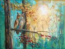 "Watcher of the Dawn" - Original Painting | Oil And Acrylic Painting in Paintings by DaggArt