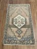 Hand-woven Turkish Rug Doormat| 1.9 x 2.11 | Small Rug in Rugs by Wool and Rug. Item made of wool works with boho & contemporary style
