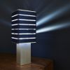 Exigen by Mnima. Table Light Sculpted from Solid Aluminum. | Table Lamp in Lamps by mnima. Item made of aluminum with leather