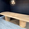 The Claire Dining Table | Tables by Lumber2Love. Item composed of oak wood in mid century modern or contemporary style