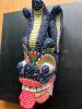 Raksha - Traditional mask in wood Sri Lankan style, decorate | Ornament in Decorative Objects by Aasiri Wickremage. Item composed of wool in contemporary or asian style