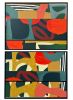Separated at Birth No.2 | Mixed Media in Paintings by ABDA Collective. Item composed of canvas and paper in contemporary or eclectic & maximalism style