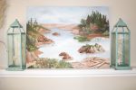 Within my shores | Oil And Acrylic Painting in Paintings by Mara G. Szyp. Item made of canvas & synthetic compatible with coastal style