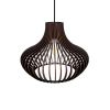 BLACK WOODEN CEILING LAMP Liset 300 | Pendants by ANEKOdesign. Item composed of wood