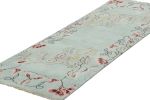 Rug & Kilim’s Chinese Art Deco Runner Rug, Bright Blue | Area Rug in Rugs by Rug and Kilim