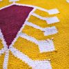 Yellow Rug | Area Rug in Rugs by Weaver. Item composed of wool in boho or country & farmhouse style