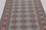 Vintage Bokhara Rug in Soft Sky Blue with Geometric Patterns | Area Rug in Rugs by Rug and Kilim