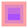 Geometric Color Study Set of 4 in Preppy Pastels | Prints by Daylight Dreams Editions. Item composed of paper in minimalism or mid century modern style