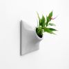 Node M Wall Planter, 9" Mid Century Modern Planter, Gray | Plant Hanger in Plants & Landscape by Pandemic Design Studio. Item composed of stoneware compatible with minimalism and japandi style