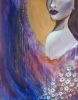 Enamorarse de si misma | Oil And Acrylic Painting in Paintings by Elena Parau. Item made of canvas works with contemporary & country & farmhouse style
