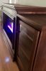 Entertainment Center with LED Fireplace | Media Console in Storage by Wolfkill Woodwork. Item composed of wood
