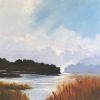 Morning Fog - Serene Coastal Painting on Canvas | Oil And Acrylic Painting in Paintings by Filomena Booth Fine Art. Item composed of canvas compatible with contemporary and coastal style