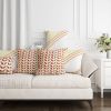 Leaf Pillow Cover | Rustic Boho Design | Handmade Earth Tone | Pillows by SewLaCo. Item composed of linen in boho or country & farmhouse style