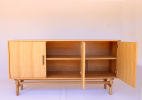 Dovetailed Credenza | Storage by Greg Palombo. Item composed of oak wood in mid century modern or contemporary style