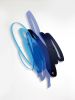 Triple Scribble (Blue) Wall Sculpture | Wall Hangings by Ryan Coleman. Item made of synthetic
