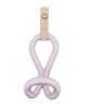 Ceramic, Leather & Brass Infinity Wall Hook - Blush Pink | Hardware by Alissa Goss Ceramics & Pottery. Item made of brass with ceramic works with boho & minimalism style