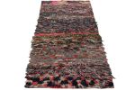 Vintage Moroccan Runner Rug in Polychromatic Geometric | Area Rug in Rugs by Rug and Kilim