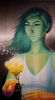 Flower of Hope | Paintings by Juan Diaz. Item made of metal & synthetic