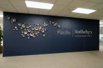 Wall Sculpture, Over 300 Pieces Set, Blue Iridescent Finish | Wall Hangings by SevaCeramics | J.P. HOOK - Pacific Sotheby's in Newport Beach. Item made of ceramic