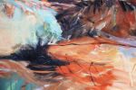 'Windy Day' Large Oil and Acrylic on Canvas | Oil And Acrylic Painting in Paintings by Simona Gocan. Item composed of canvas compatible with contemporary style